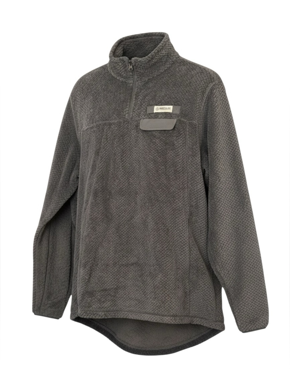 Women's  XXL Magellan Outdoors Classic Fit Sherpa Fleece Pullover 6" Zip Gray